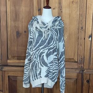 NIC+ZOE Two-Fer Sweater & Scarf Set Sz. XL